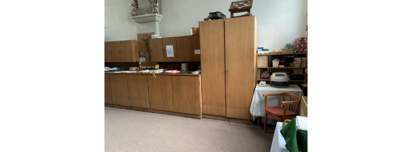 Sakristei der Basilika vor der Renovierung